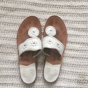 White Jack Rogers Sandals